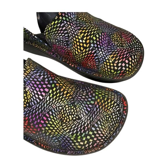 Alegria Debra Viewmaster Professional Multicolor Slip-On Nursing Clog Size 7 - Picture 6 of 8